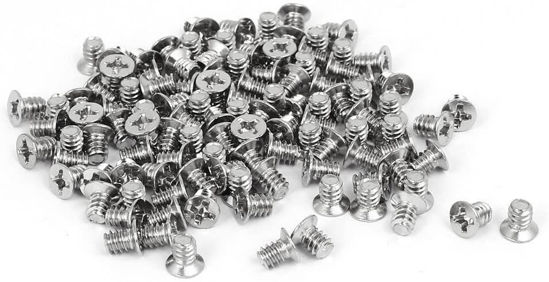 Picture of Generic Computer PC Case 3.5-inch HDD 6-32 Flat Phillips Head Hard Drive Screw 100pcs
