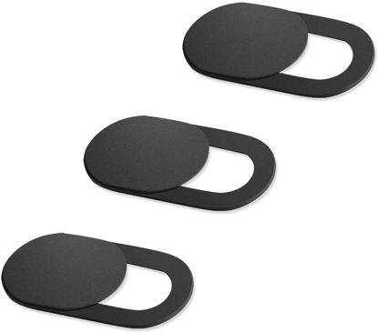 Picture of 3 Pack Webcam Cover Ultra-Thin Slide Privacy Protector Camera Cover for Laptop Phone, Protect Your Privacy and Security, Strong Adhesive Block Practical and Clever