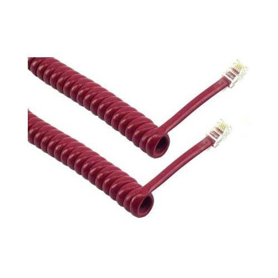 Picture of Coiled Phone Handset Cord Red 9 Foot
