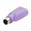 Picture of Lizusidtsy PS2 to USB Connector, Computer Mouse and Keyboard Mini Adapter, Mouse and Keyboard Converter, Purple, 411925
