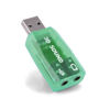 Picture of GZSHUNLI USB Sound Card External Mini Sound Card USB to 3.5Mm Stereo Audio Adapter for Win 7 8 Android Speaker Laptop Headset Green, 00708475A1
