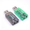 Picture of GZSHUNLI USB Sound Card External Mini Sound Card USB to 3.5Mm Stereo Audio Adapter for Win 7 8 Android Speaker Laptop Headset Green, 00708475A1