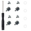 Picture of IDOLOVA 1Set M.2 SSD Screw Kit NGFF NVME SSD Standoff Mounting M.2 NGFF/NVMe Screw Set Computer Hard Drive Screw for A- M.2 SSD, Black & Silver