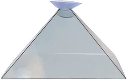 Picture of 1 Piece 3D Hologram Display Pyramid 3D Hologram Projector Video Pyramid Stand for Smart Mobile Phone, Product Display, Animated Characters, Personal Entertainment