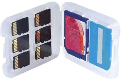 Picture of 1 pc Memory Card Storage Box,Multifunctional Clear Micro SD TF SDHC MSPD Card Organizer Case Practical and Clever