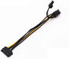 Picture of PULABO to 8Pin 6+2 Pci-E 15Pin Sata 8Pin6+2 Pci-E 15-Pin to 8 Pin Sata Adapter Cable Power Supply Cable Graphics Card Power Cord Power Splitter Cable Convenient