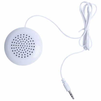 Picture of Srutueo New 3.5mm Portable Mini Speaker Pad for MP3 MP4 CD Phone White, 069597