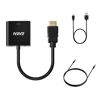 Picture of EAKAI HDMI to VGA with Audio Adapter Cable, Gold-Plated HDMI to VGA Adapter Converter with Micro USB & 3.5mm Audio Port Cable (Male to Female)