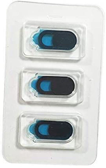 Picture of Webcam Cover [3 Pack], Oval Shape Webcam Cover Shutter Slider Plastic Camera Cover, Camera Cover Slide Webcam Cover Slide Camera Sticker for Laptop, Desktop, Computer, Smartphone