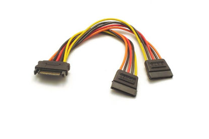 Picture of SATA 15 Pin Y Splitter 5 Wire Power Cable