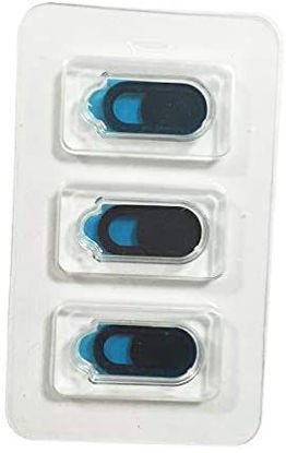 Picture of U-M Webcam Cover [3 Pack], Oval Shape Webcam Cover Shutter Slider Plastic Camera Cover, Camera Cover Slide Webcam Cover Slide Camera Sticker for Laptop, Desktop, Computer, Smartphone Durable and Nice