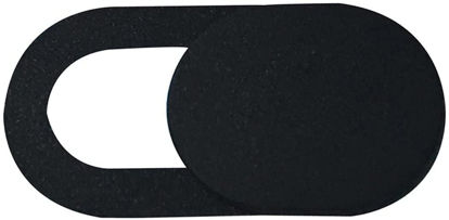 Picture of U-M 1 pcs Durable Metal Oval Shape Mini Webcam Cover Shutter Slider Camera Cover for Web Laptop PC Tablet Privacy(Color:Black)