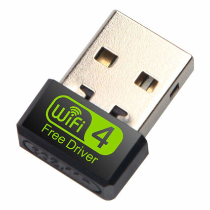 Picture of 150Mbps Mini WiFi Adapter USB Free Driver Wi Fi Wireless Wi-Fi Receiver Suitable for Desktop Computers and laptops Practical Treatment