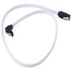 Picture of Kqcibz 50CM SATA 3.0 III SATA3 7pin Data Cable Right Angle 6Gb/s SSD Cables HDD Hard Disk Data Cord with Nylon Sleeved(White), 170046A3