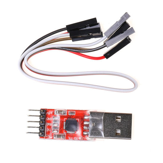 Picture of Pasotim CP2102 Module USB to TTL Serial UART STC Download Cable Line Upgrade A Type USB -USB 5Pin, Red, 500307782