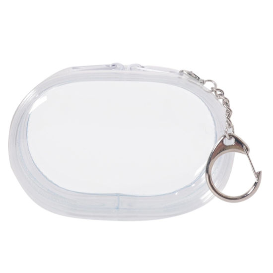 Picture of Transparent Mobile Phone Cable Case,Transparent PVC Storage Bag Cord Charger Organizer Box Waterproof with Keychain | Multifunctional Cable Keeper Cord Organizer for Home Travel