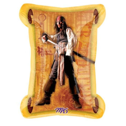 Picture of Anagram CD 34" Pirates Carribean Captain Jack Sparrow Scroll