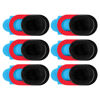 Picture of Hubceuo 6 Pack Slide Privacy Protection Ultra Thin Anti- Laptop Camera Cover for Computer Pro, black & red, 392892