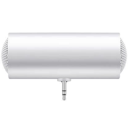 Picture of Hubceuo 3.5mm Jack Stereo Mini Speaker Portable MP3 Music Player Speaker Amplifier Loudspeaker for Mobile Phone Tablet PC-White