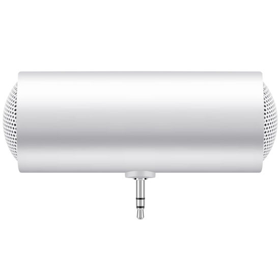 Picture of Hubceuo 3.5mm Jack Stereo Mini Speaker Portable MP3 Music Player Speaker Amplifier Loudspeaker for Mobile Phone Tablet PC-White