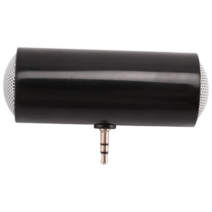 Picture of ALOEU 3.5mm Jack Stereo Mini Speaker Portable MP3 Music Player Speaker Amplifier Loudspeaker for Mobile Phone Tablet PC-Black, 520901A2