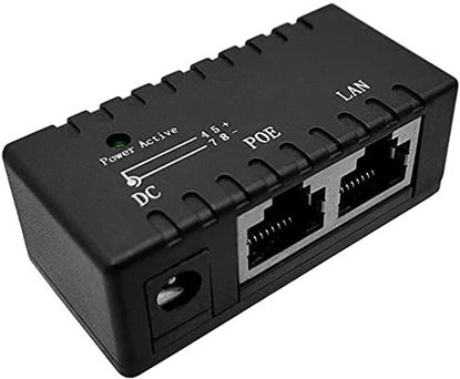 Picture of U-M POE Injector Splitter 10M/100Mbp Power Over Ethernet RJ-45 Wall Mount Adapter Splitter for CCTV IP Camera Networking Durable Design