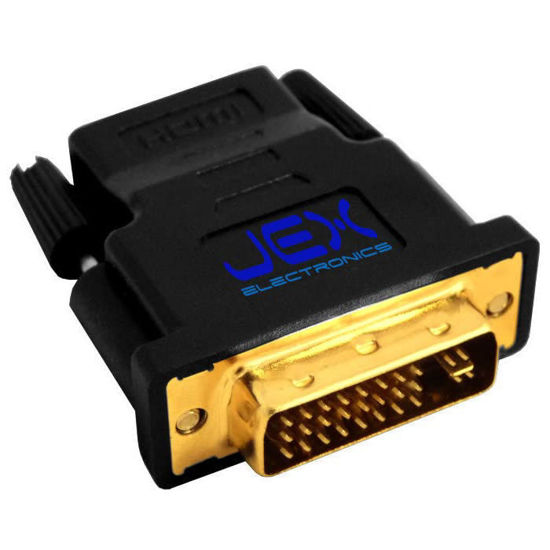 Picture of Jex Electronics Male DVI to Female HDMI Converter PC to TV/Projector Gold Plated (DVI-I Dual Link)