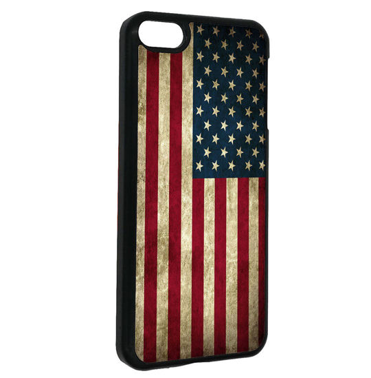 Picture of American Flag iPod Touch 6 Case Vintage American Flag for iPod Touch 6 Case(Black Hard Plastic)