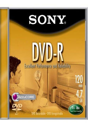 Picture of Sony 4.7GB 16x DVD-R (Single) (Discontinued by Manufacturer)