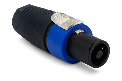 Picture of Neutrik NL4FX 4-Pole speakON Cable Connector, Dark Grey Bushing