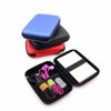 Picture of Hard Drive Case Portable Travel Waterproof Hard Disk Shell USB Protective Storage Shockproof Carry Case Small Bag for Passport Essential Memory Card Blue
