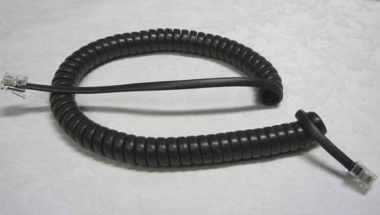 Picture of Avaya 9600 IP Series Black 9 Foot Handset Cord - 13 inches Long / 9 Foot When Stretched
