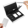 Picture of Lizusidtsy Aluminum Alloy SD & TF Card Holder Case Double-Layer Large Capacity with EVA Slots for 6 SD Cards and 12 TF Cards Silver Aluminum EVA 1 Pcs, 500453758
