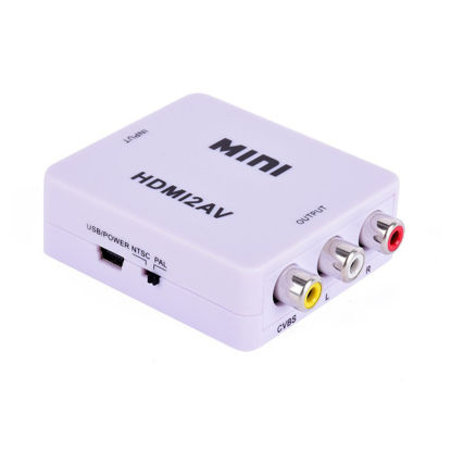 Picture of ELECSUM Mini Composite HDMI CVBS RCA to AV Video Converter Adapter 720p 1080p HRCA