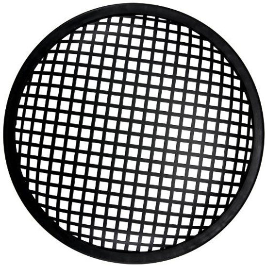 Picture of Parts Express 10" Waffle Style Black Steel Speaker Grill with Rubber Edge