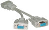 Picture of CableWholesale VGA Y Splitter Cable, One HD15 VGA to Two HD15 VGA Female Connectors on Monitor Y Cable, 28 AWG Single Shielded VGA Splitter Cord, Beige, 8 Inch