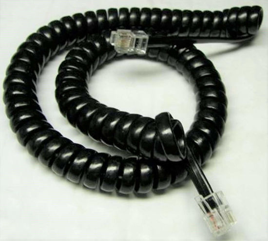 Picture of Avaya 9 Ft. Black Handset Cord for Partner 6, 6D, 18, 18D, 18D Series 2, 34D, 34D Series 2 Phones