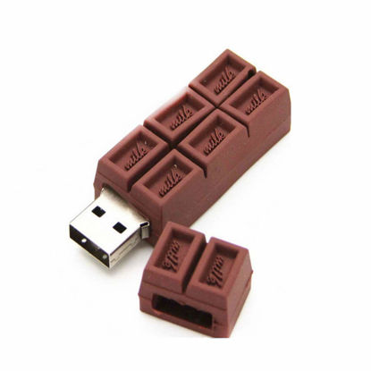 Picture of pulabo 4GB U Disk Portable Chocolate Shape Pendrive High Speed Thumb Drive USB Flash Drive USB Disk Memory Stick SB 2.0 Drive Beautiful