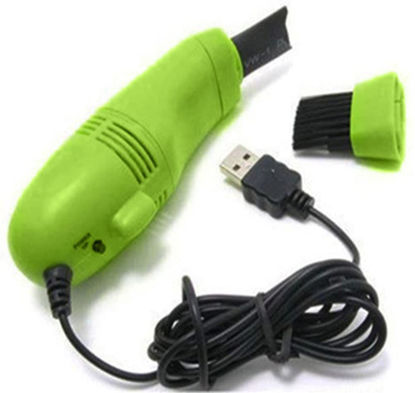 Picture of 1Pc Mini USB Vacuum Keyboard Cleaner Dust Collector Multipurpose Laptop Computer Cleaning Brush Random Color Professional and Fashion