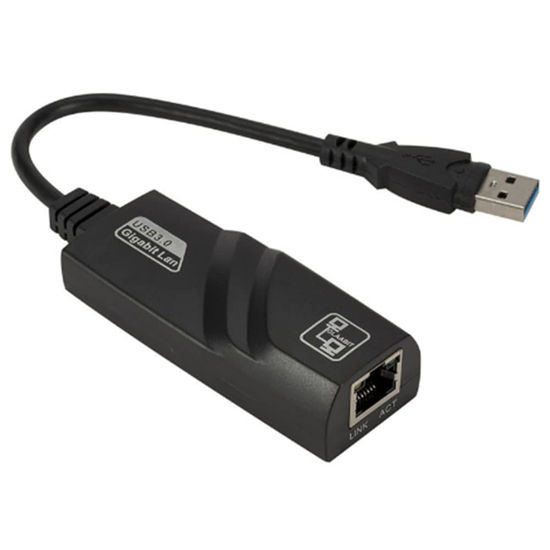 Picture of Srutueo USB 3.0 to Gigabit LAN Card USB Ethernet Adapter 1000 Mbps Network Card for Android Tv Laptop Desktop, Black, 500370744