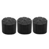 Picture of Srutueo 3Pcs Waterproof Silicone Universal Lens Cap Cover for 65-90mm DSLR Camera Lenses, black, 500241158