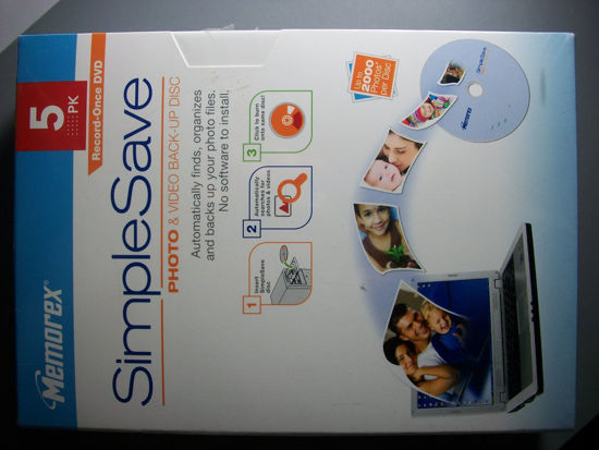 Picture of Memorex Simplesave Photo & Video Back-up Disc