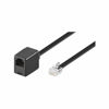 Picture of goobay Wentronic Modular Extension Cable 6 Pin RJ12 Plug to RJ12 Socket 6 m Black