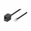 Picture of goobay Wentronic Modular Extension Cable 6 Pin RJ12 Plug to RJ12 Socket 6 m Black