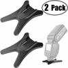 Picture of pizarra Camera Flash Stand Flash Speedlight Hot Shoe Mount Stand with 1/4inch Metal Tripod Thread for Flash Speedlight Speedlite