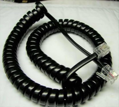 Picture of 1 X Nortel Norstar 9 ft. Black Handset Cord For M7100, M7208, M7310, M7324 Phone