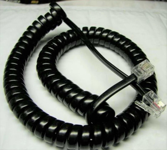 Picture of 1 X Nortel Norstar 9 ft. Black Handset Cord For M7100, M7208, M7310, M7324 Phone