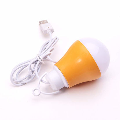 Picture of Othmro USB Bulb lamp DC3V-12V 5W 6500-7000K 0.9 Power Factor PC Lamp Body Material 5730 Lamp Bead Model Orange 1PCS