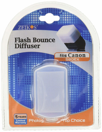 Picture of Zeikos ZE-HD580 Hard Flash diffuser for Canon 580EX flash (White)
