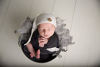 Picture of AMOS and SAWYER Solid Fabric Wrap/Layer, Newborn Baby Layer Photography Prop (Black)